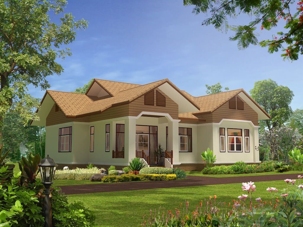 Nhà cấp 4 2 mặt tiền sân vườn rộng rãi