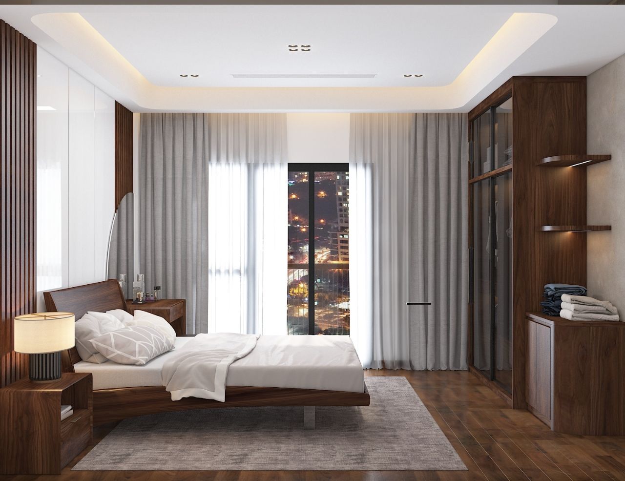 Tận dụng ánh sáng bên ngoài để tối ưu ánh sáng phòng ngủ gỗ tự nhiên