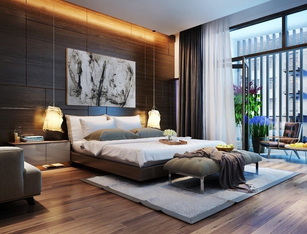 Phòng ngủ có 2 cửa ra vào mang nhiều yếu tố phong thủy