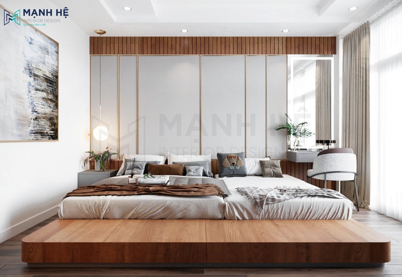 Thiết kế phòng ngủ phong cách hiện đại