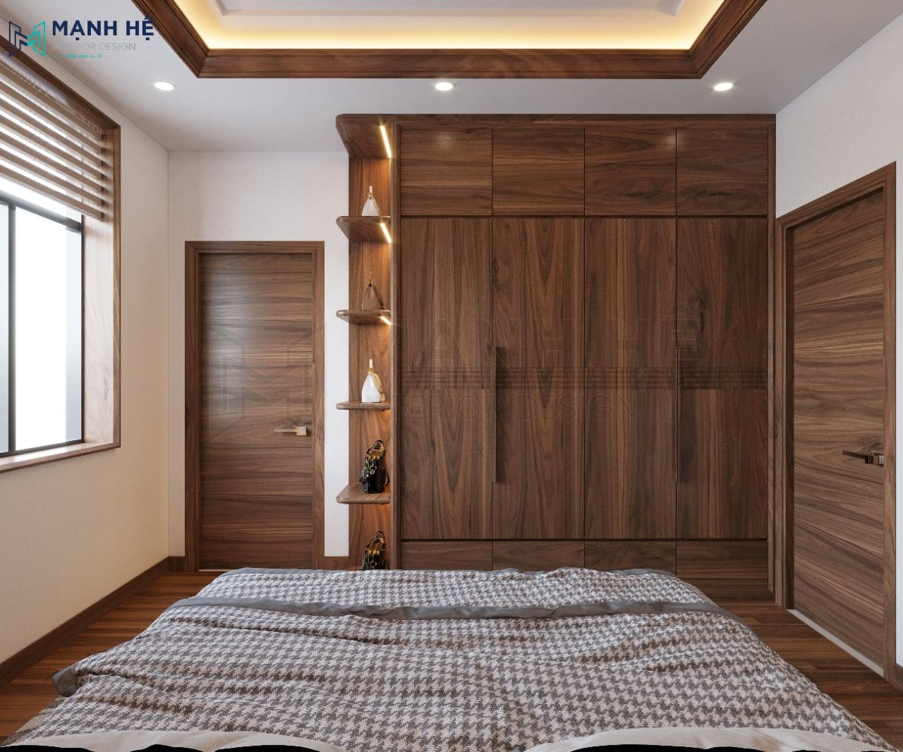 Tổng quan phòng ngủ đầy đủ tiện nghi