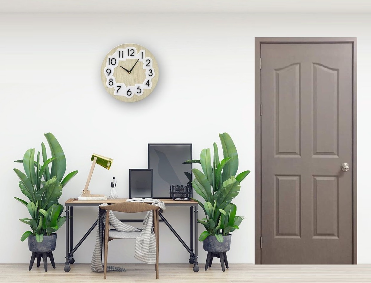 Mẫu 3: Cửa phòng ngủ với tone màu xám nhã nhặn, thanh lịch