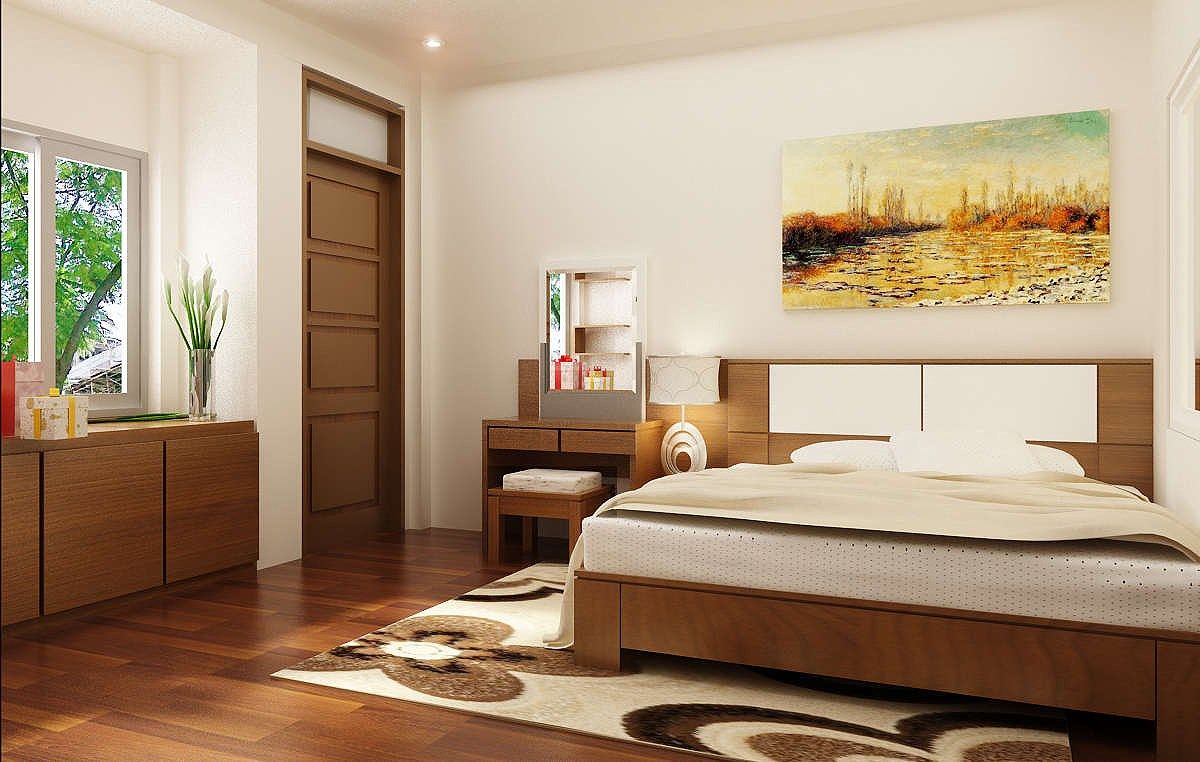 Mẫu 11: Mẫu cửa phòng ngủ đẹp mắt thiết kế tinh tế, hiện đại hài hòa với phòng ngủ
