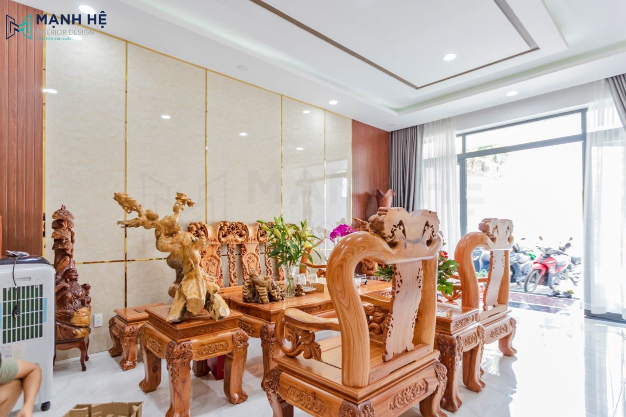 Tổng quan không gian phòng khách thoáng đãng