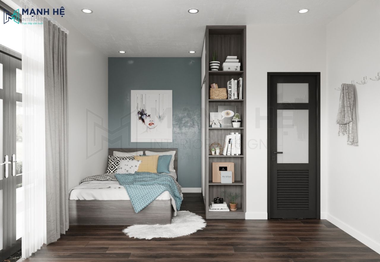 Nội thất phòng ngủ nhà phố được thiết kế sang trọng, ấm cúng