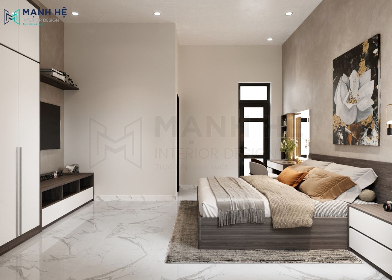 Bố trí thảm trải sàn tạo cảm giác ấm cúng, sạch sẽ