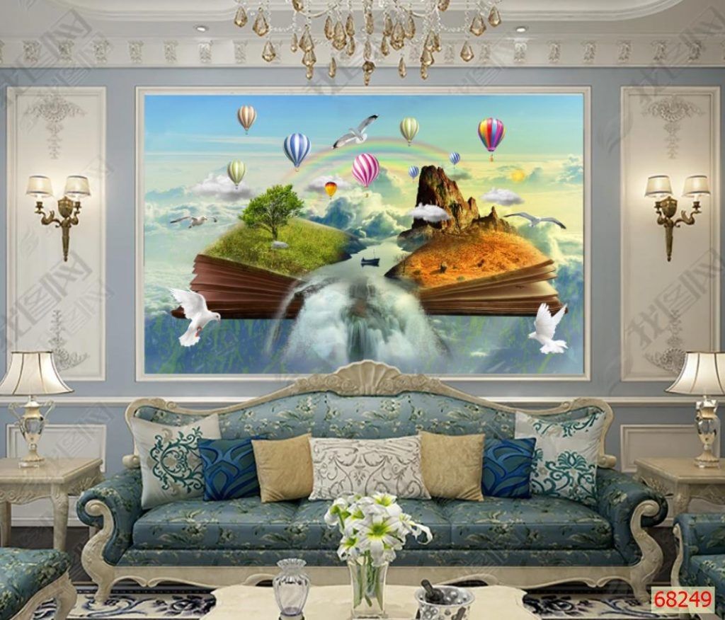 Mặt bằng trang trí tranh dán tường 3D cần được lau chùi sạch sẽ