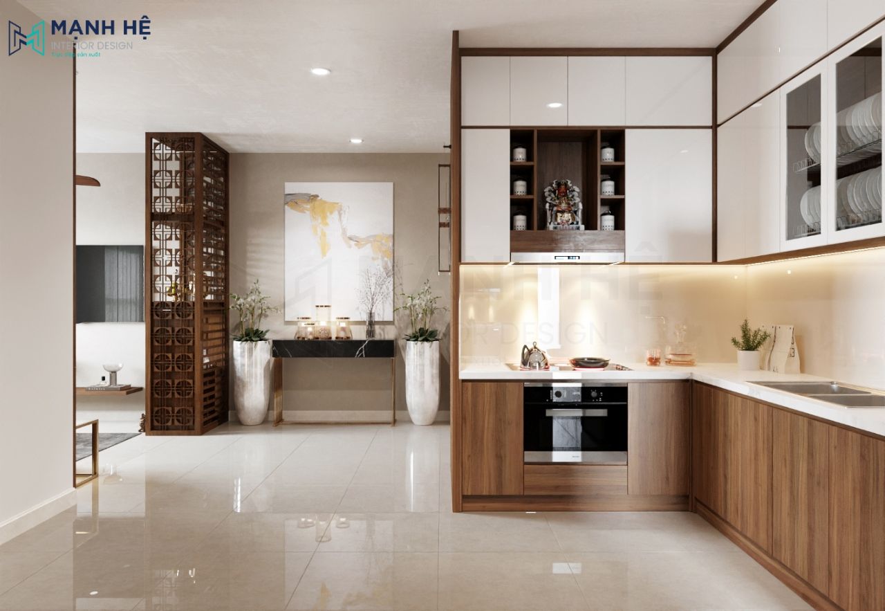 Lối đi rộng rãi nhờ cách bố trí nội thất thông minh