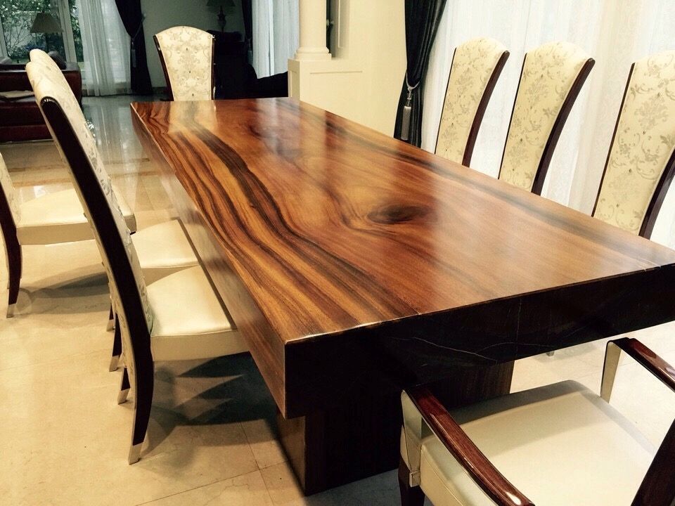 Bộ bàn ăn 8 ghế giá rẻ, thiết kế đơn giản nhưng vẫn rất nổi bật về ngoại hình