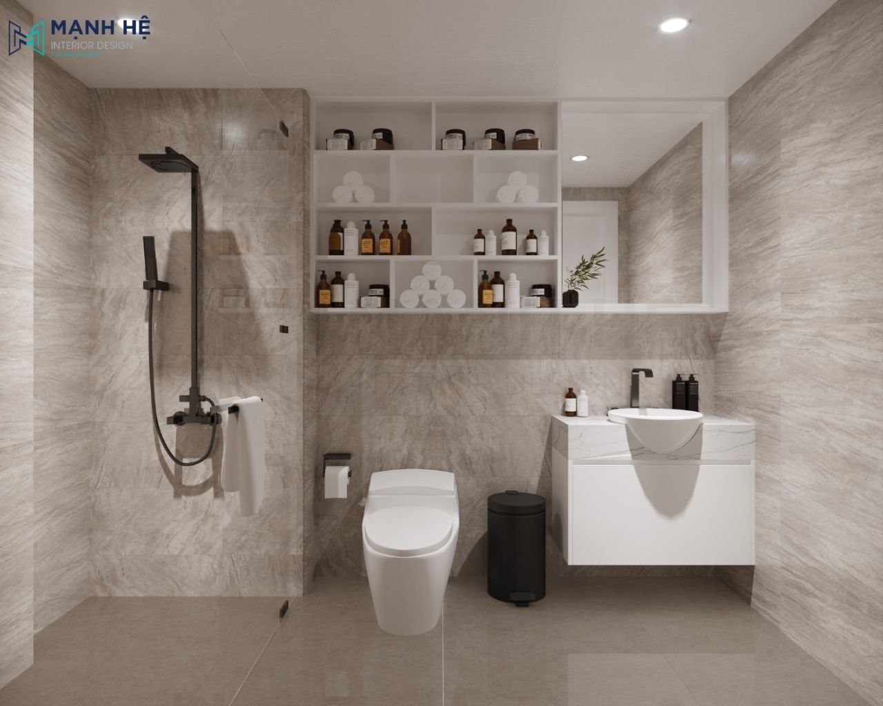 Nội thất phòng vệ sinh đầy đủ và tiện nghi nhất cho gia chủ