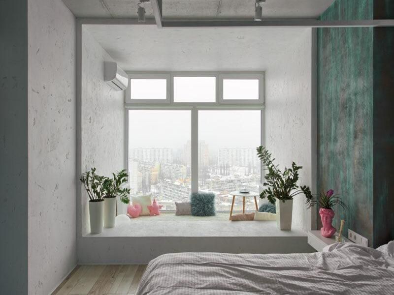 Trang trí cửa sổ phòng ngủ.