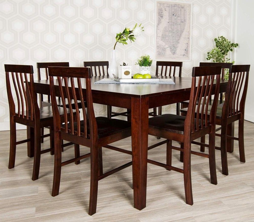 Bộ bàn ăn 8 ghế gỗ sồi hình vuông đẹp và chất lượng