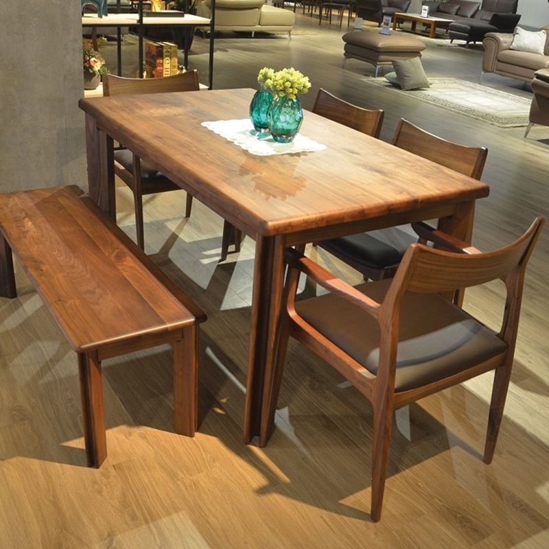 Mẫu bàn ăn gỗ sồi 6 chỗ ngồi thanh lịch, hút mắt cho bạn tham khảo