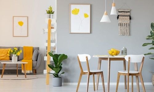 Mẫu 9: Bàn ăn gỗ sồi 2 ghế cho chung cư vừa và nhỏ
