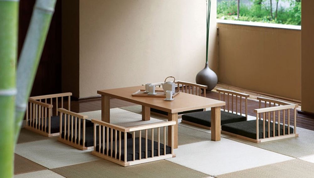 Bộ bàn ghế ăn ngồi bệt phong cách chuẩn mực