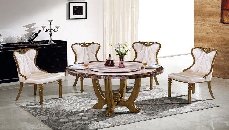 Mẫu 10: Bàn ăn phong cách tân cổ điển thiết kế đẹp mắt, thu hút ánh nhìn