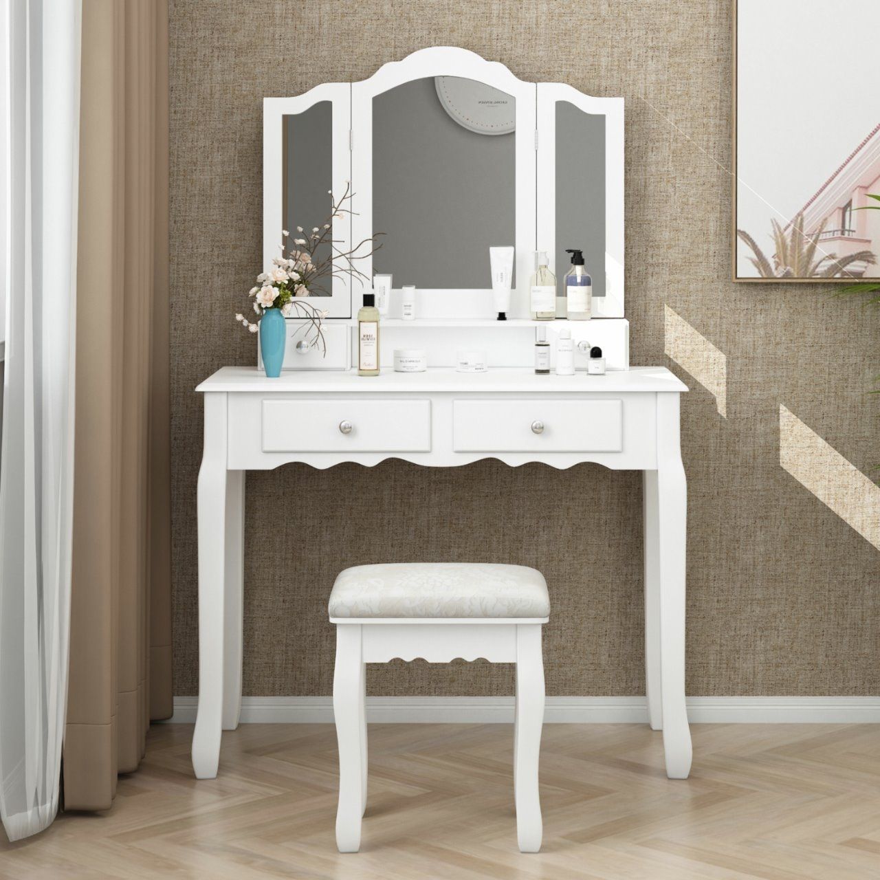 Mẫu bàn trang điểm phong cách tân cổ điển cao cấp