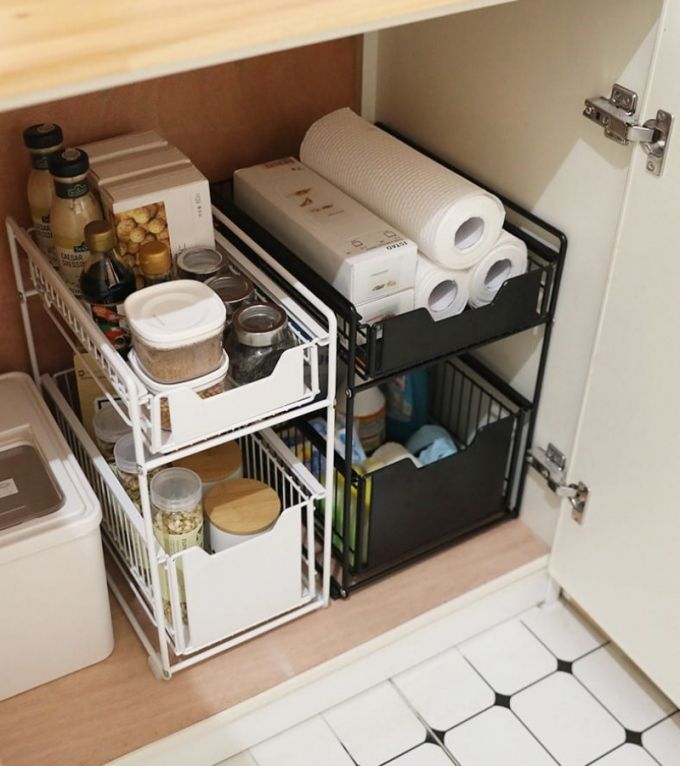 Mẫu 3: Kệ để đồ nhà bếp đa năng inox nhỏ gọn