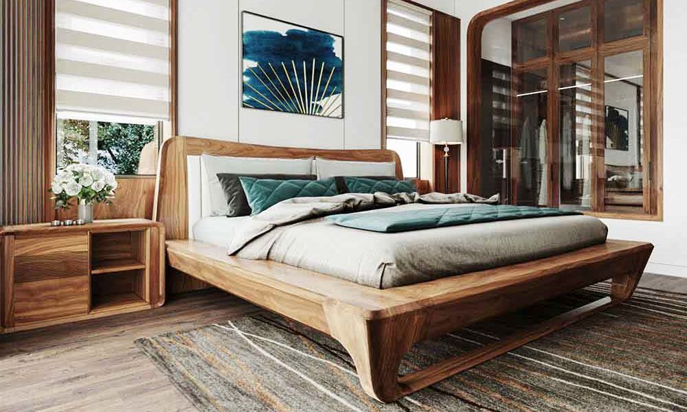 Lựa chọn đơn vị phân phối giường gỗ óc chó chất lượng