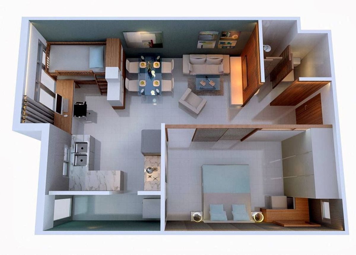Bày trí và phân chia không gian hợp lý cho nhà 50m2