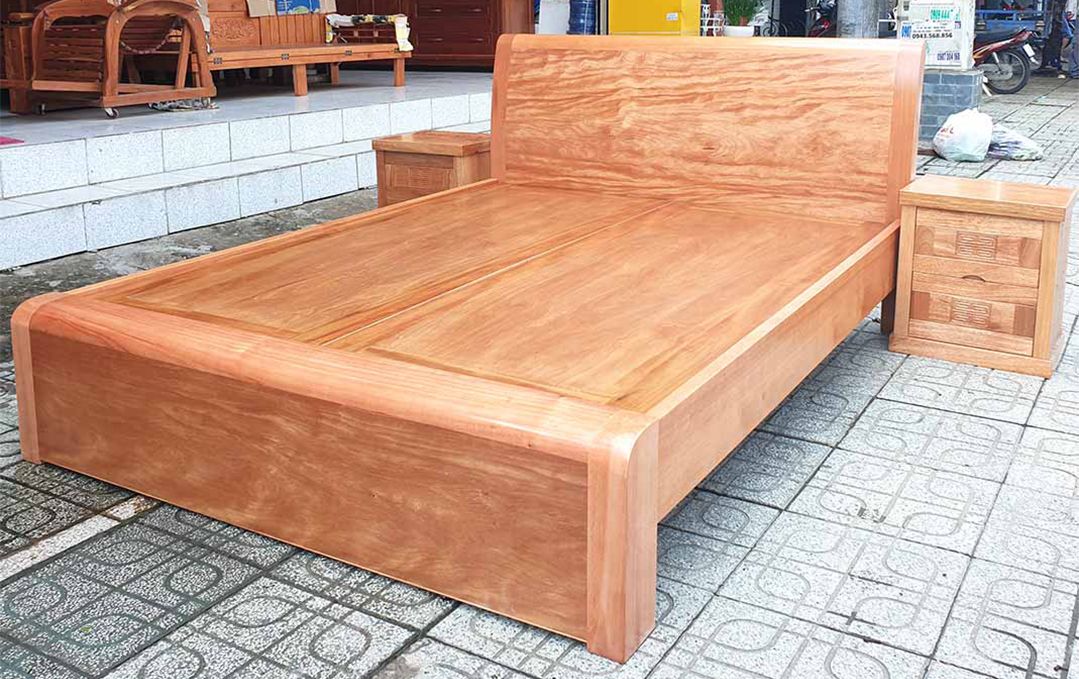 Giường ngủ được làm từ gỗ đinh hương