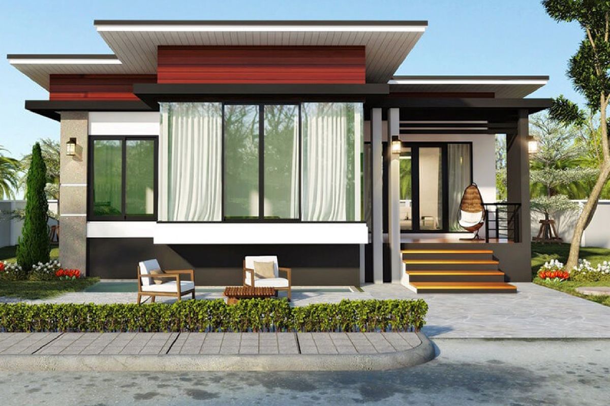 Mẫu 10: Mẫu nhà cấp 4 mái bằng luôn được ưa chuộng sử dụng