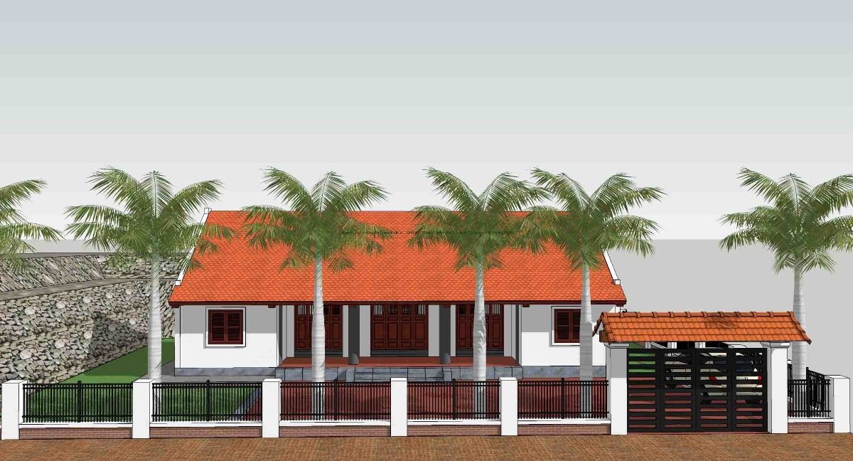 Nhà cấp 4 nông thôn rộng rãi, thoáng đã cho gia đình đông người