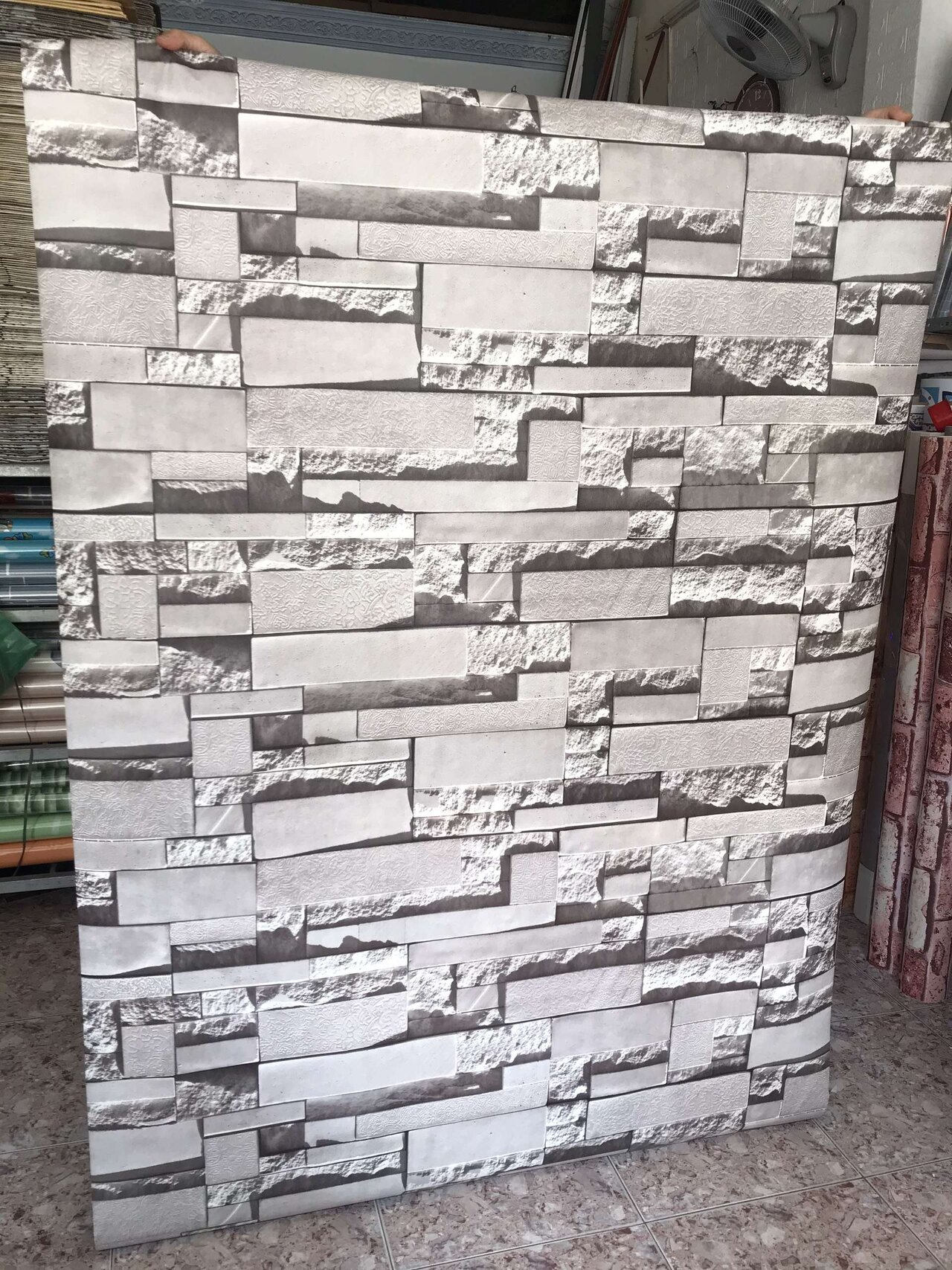 Mẫu giấy dán tường 3D khiến không gian lạ mắt