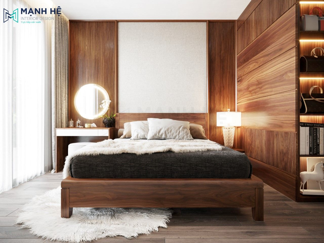 Sự đẳng cấp đến từ nội thất gỗ vân sắc nét