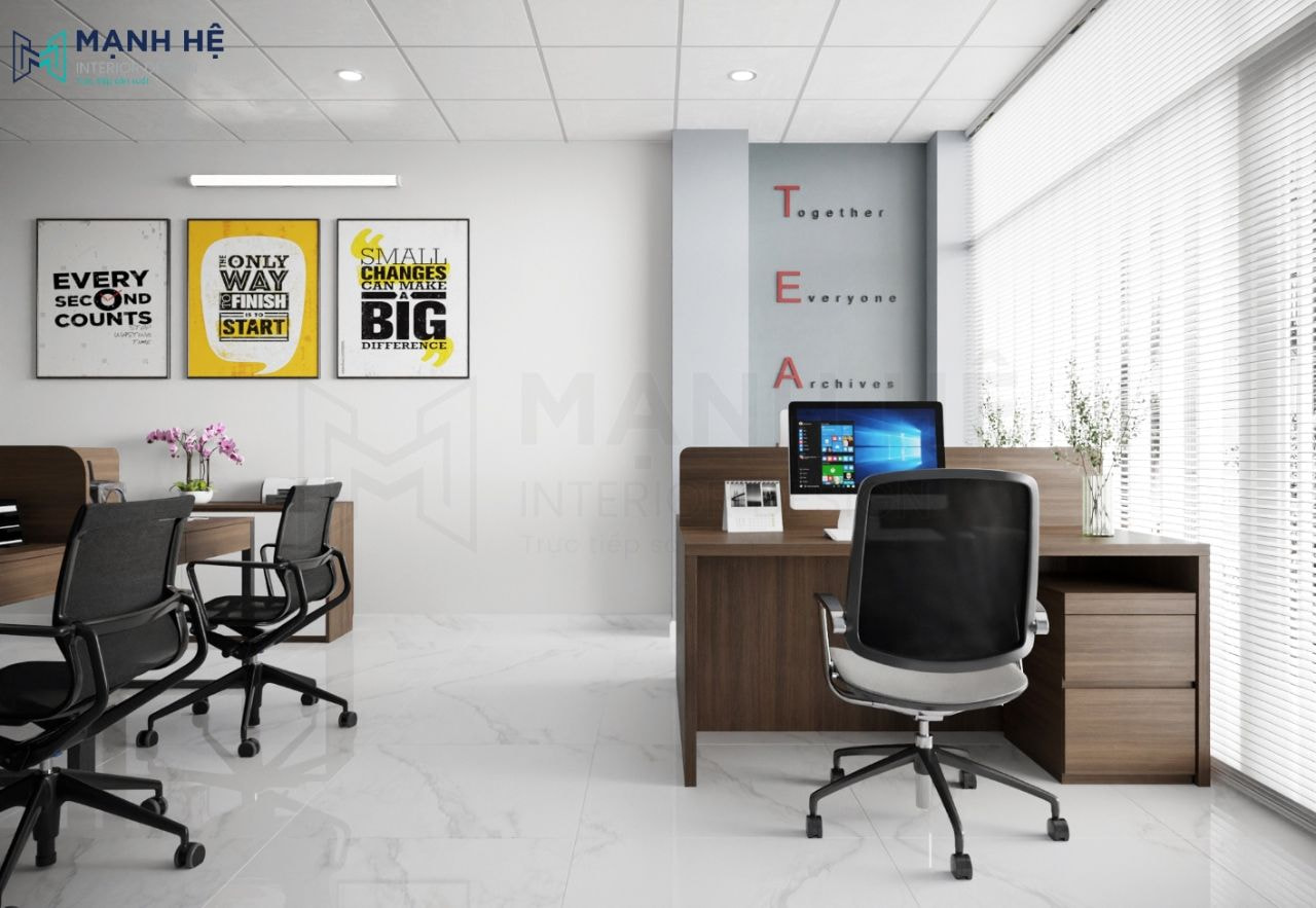 Sử dụng những bức tranh treo tường khẩu hiệu lạ mắt tô điểm thêm cho không gian có phần sinh động hơn