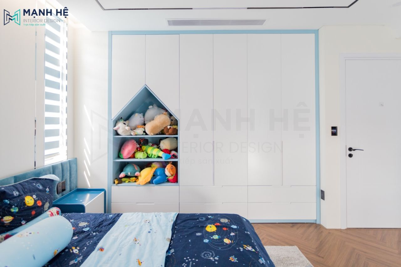 Tủ quần áo âm tường giúp tối ưu diện tích căn phòng