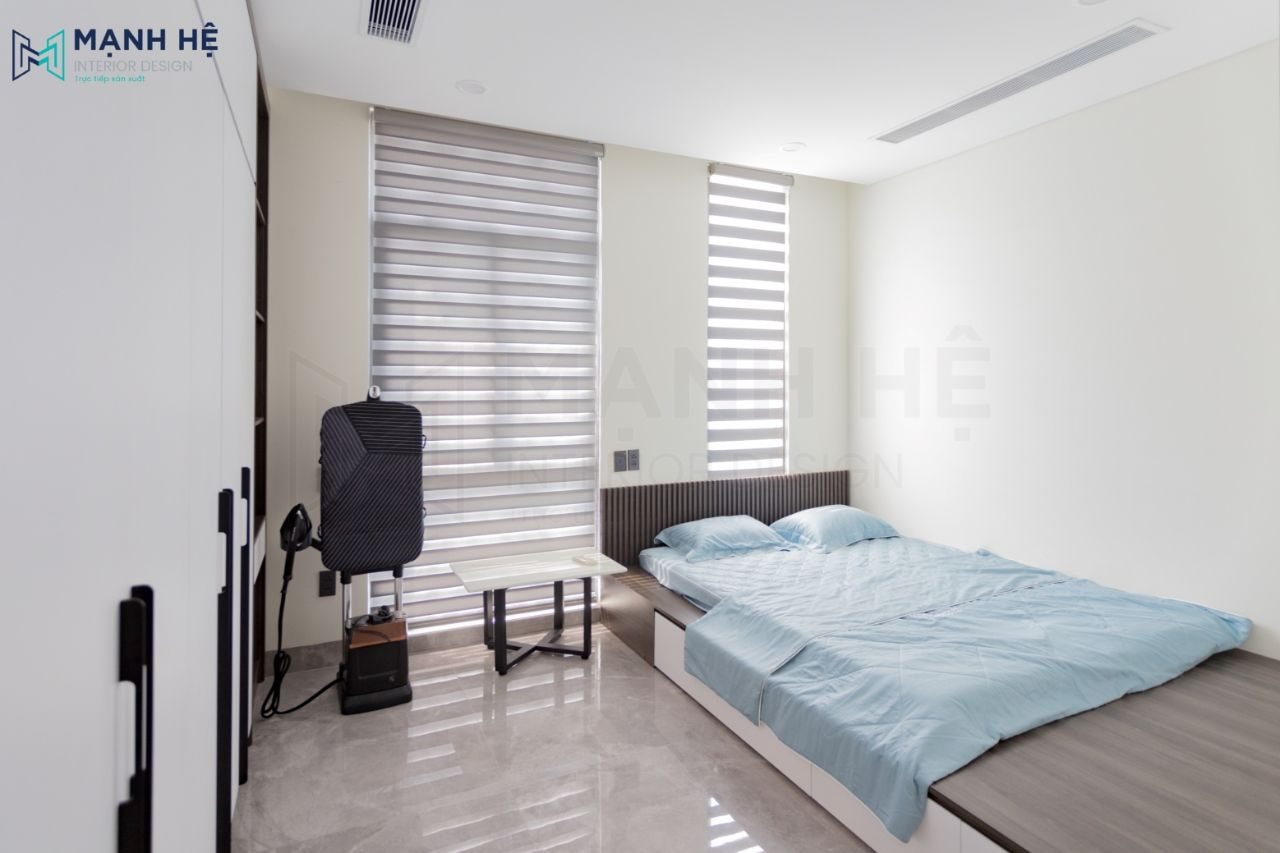 Nội thất phòng ngủ nhỏ với thiết kế tối giản