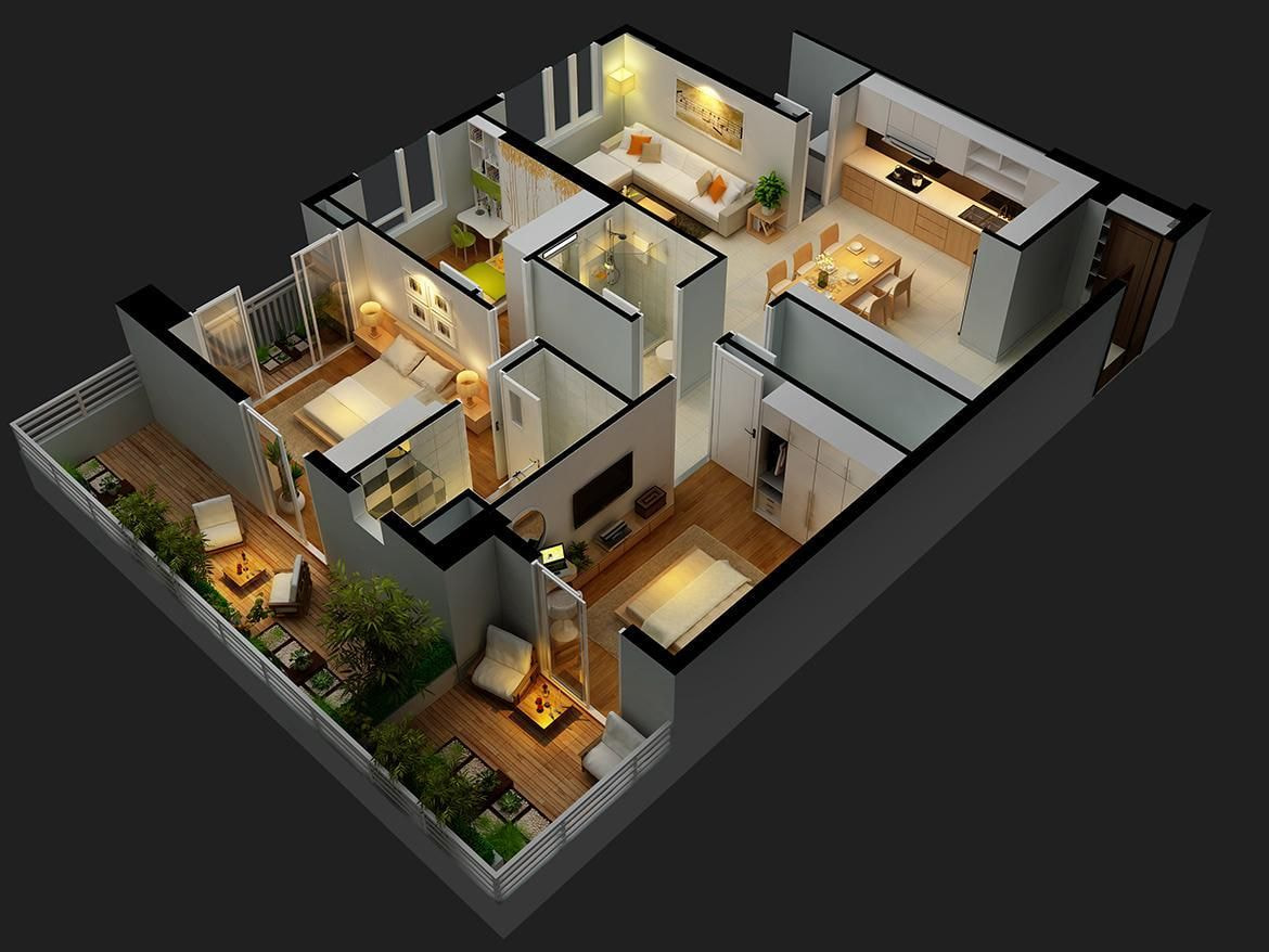 Cân đối màu sắc không gian hài hòa cho căn hộ