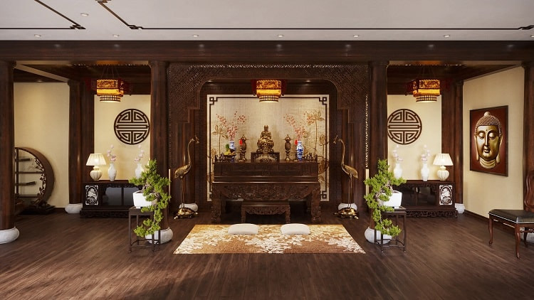 Giấy dán tường có hoa mang nét cổ điển sang trọng