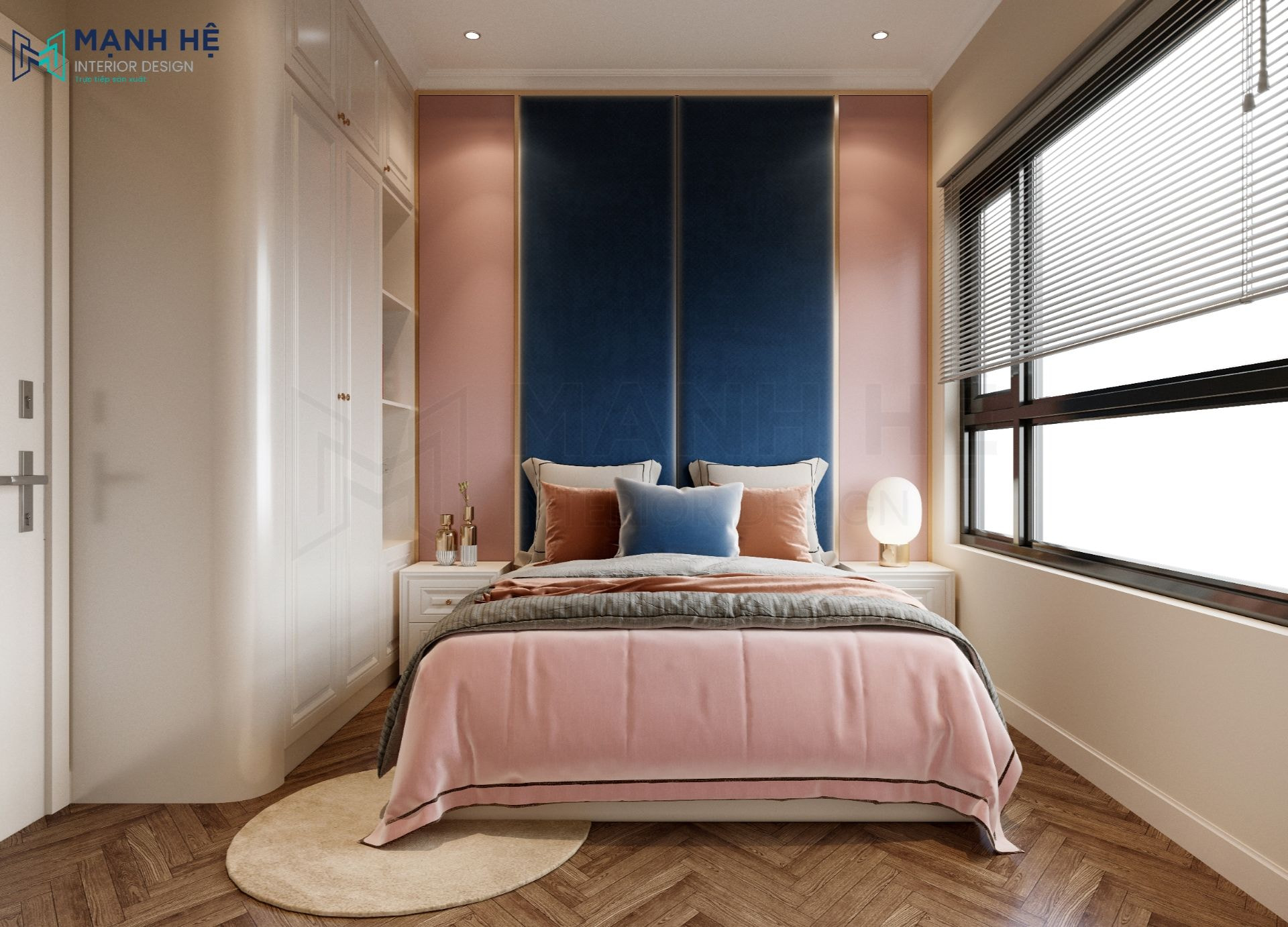 Không gian nội thất phòng ngủ bé vẫn lấy phong cách Luxury làm phong cách chủ đạo