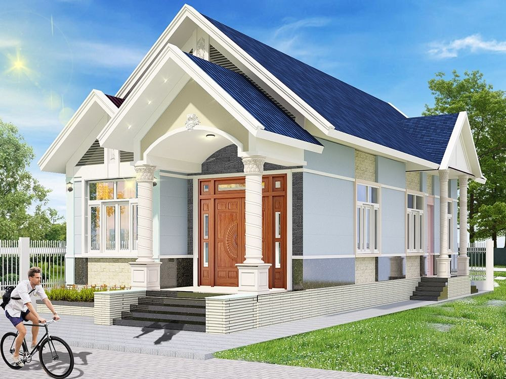 Thiết kế nhà mái Thái nên có độ dốc khi xây dựng