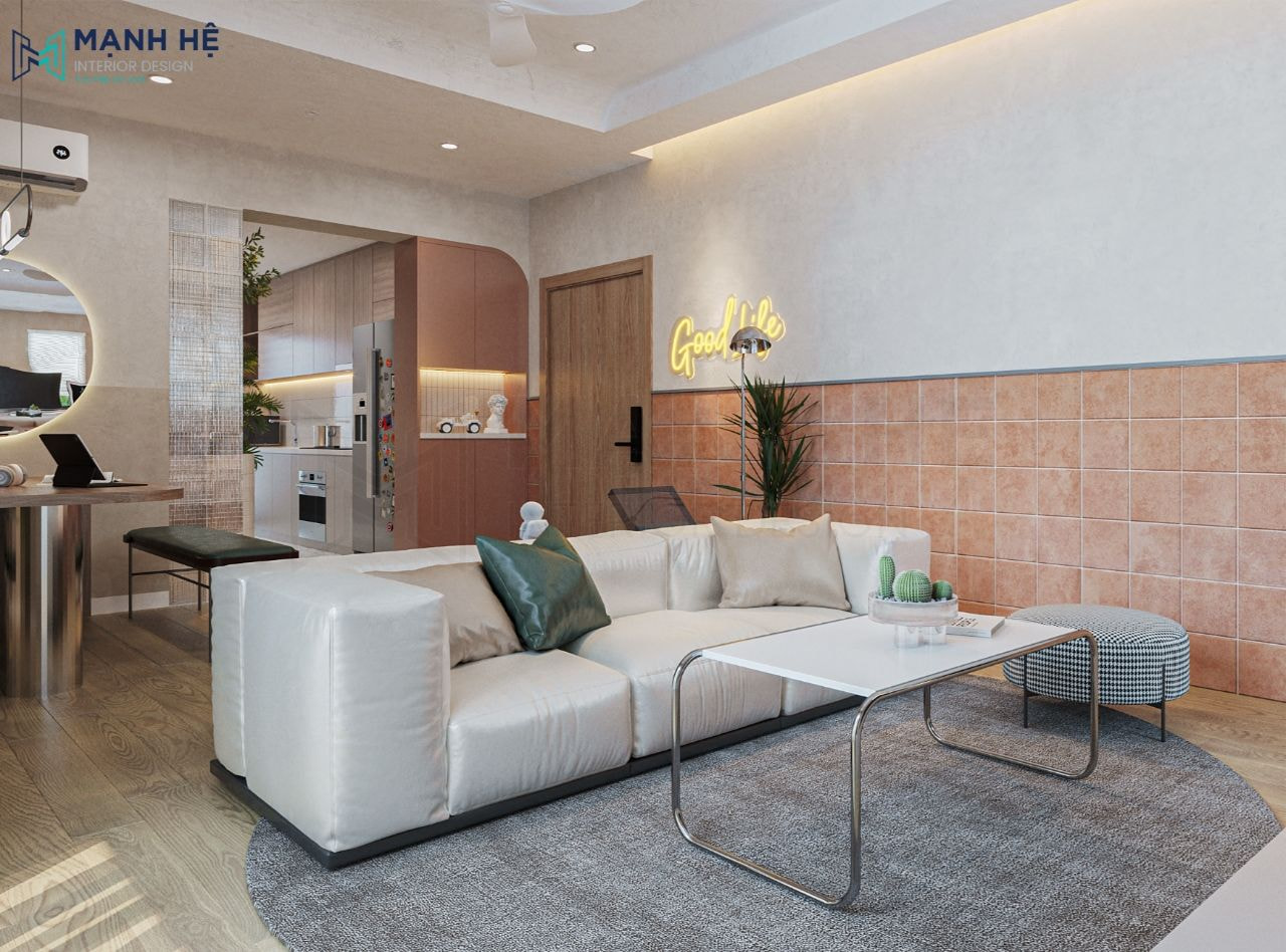 Chọn bộ ghế sofa làm điểm trung tâm cho phòng khách