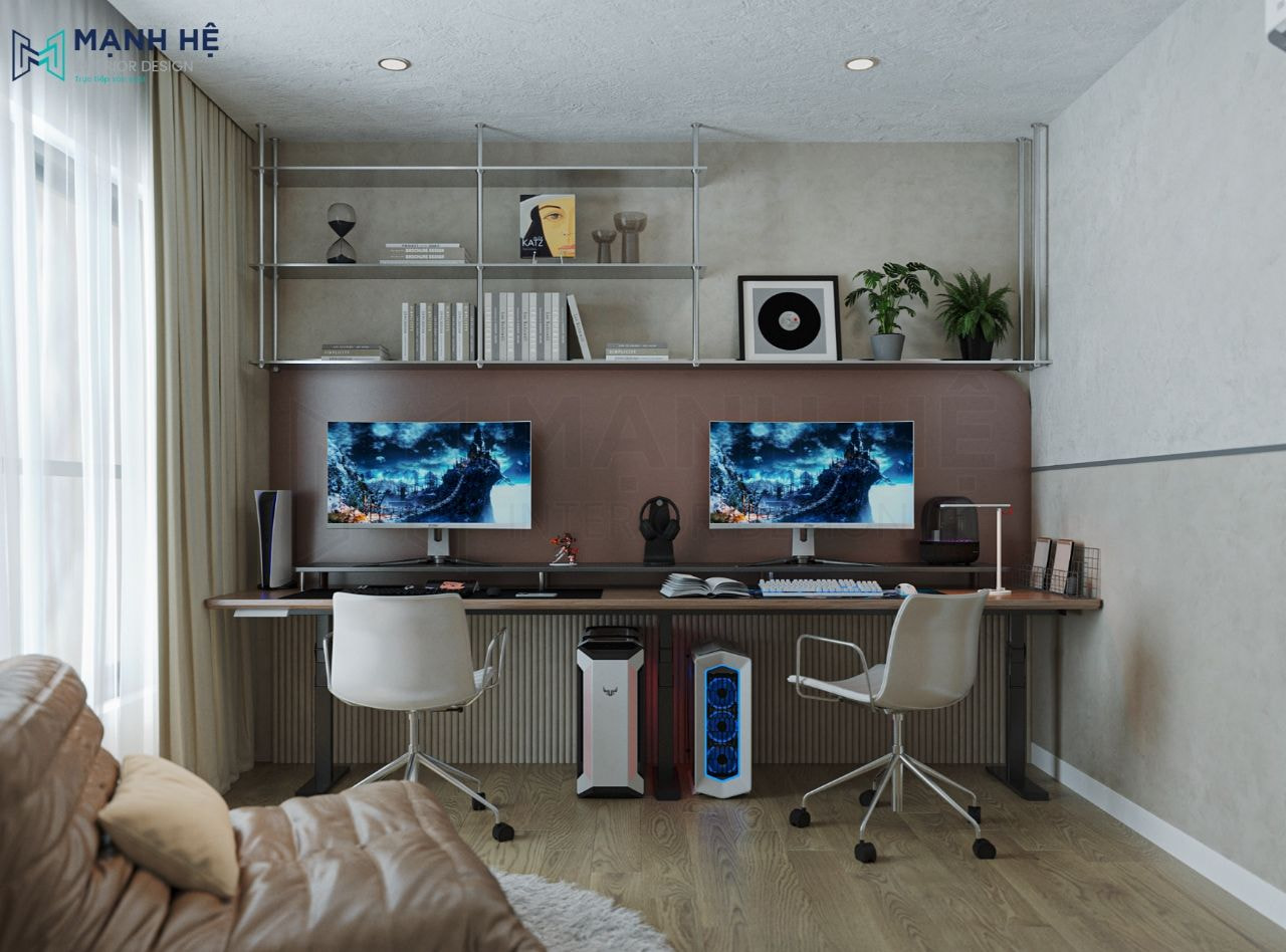 Kệ sách treo tường để sách và đồ decor