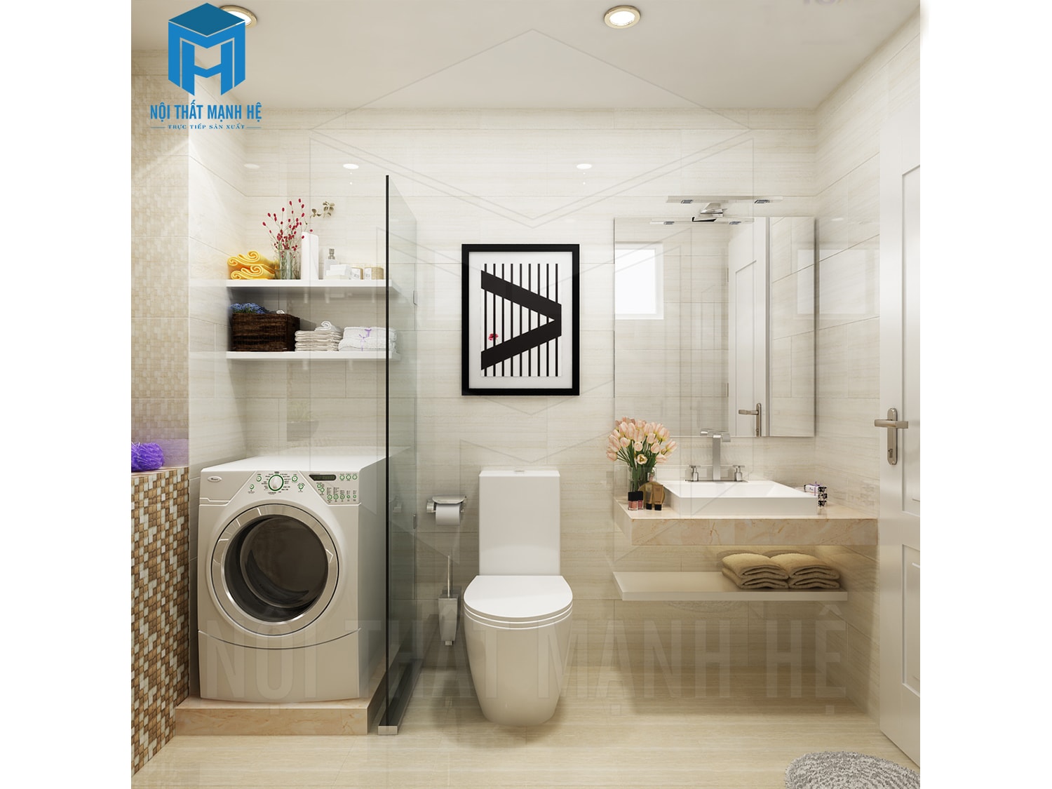 thiết kế nội thất nhà wc