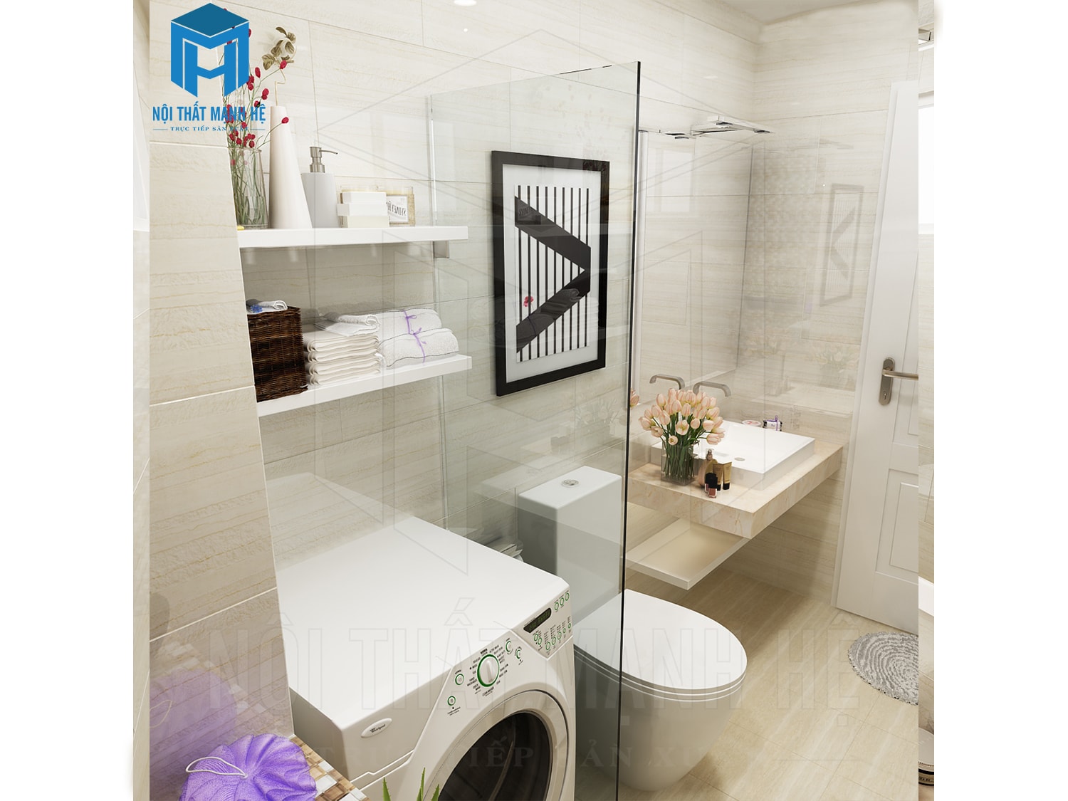 thiết kế nội thất nhà wc