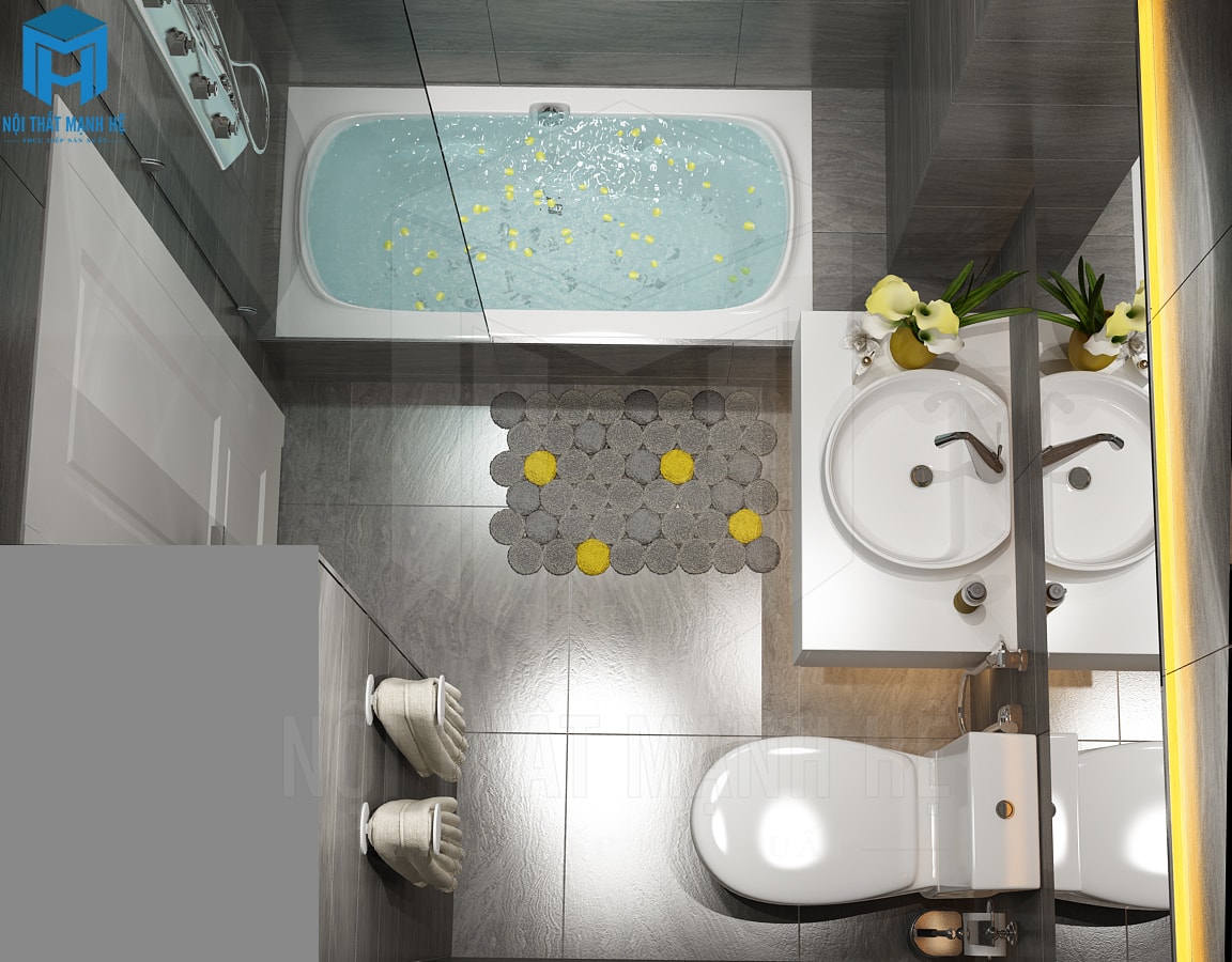 thiết kế nội thất nhà WC