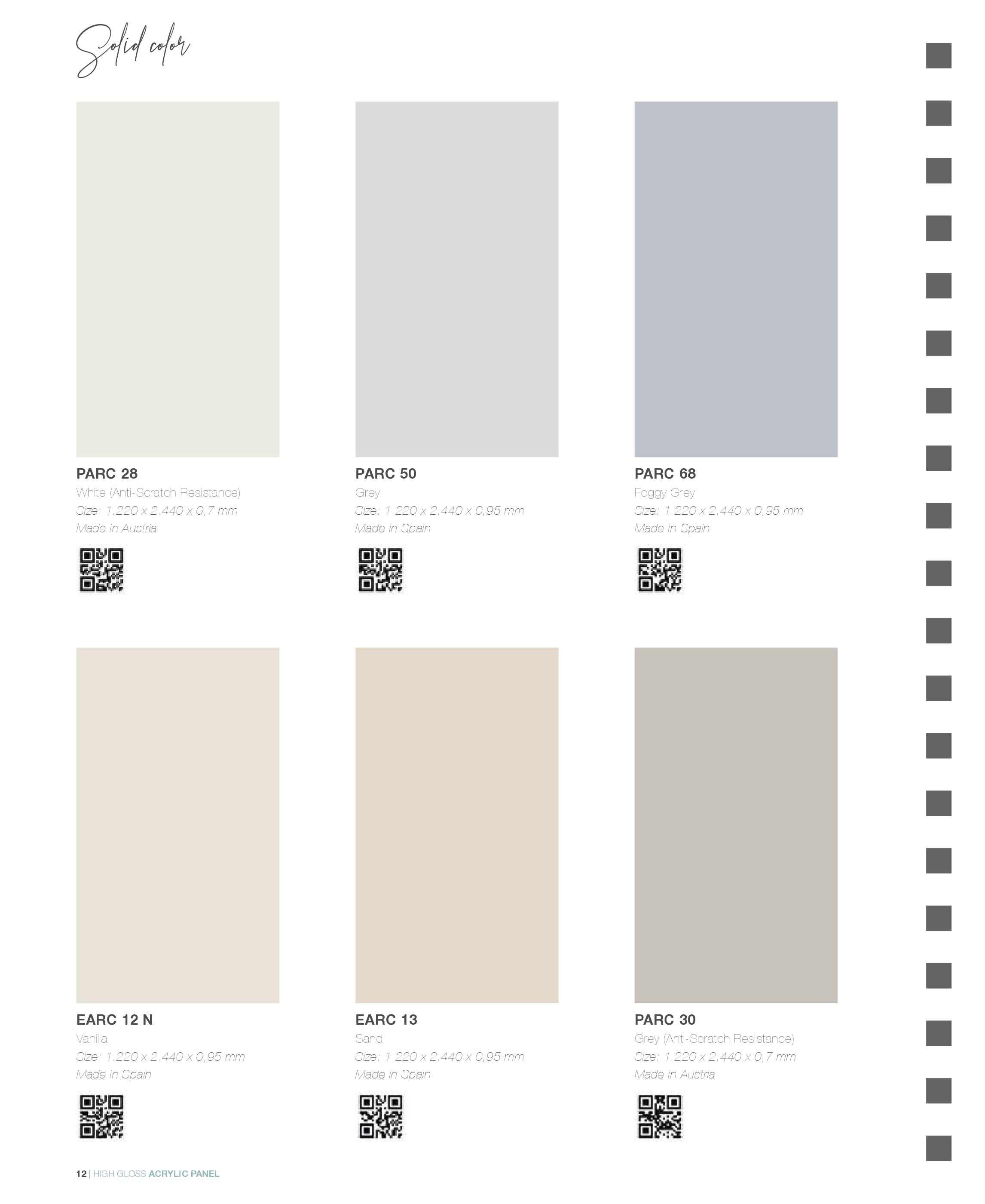 Acrylic là gì? Catalogue mã màu Acrylic phủ ván MDF MFC An Cường