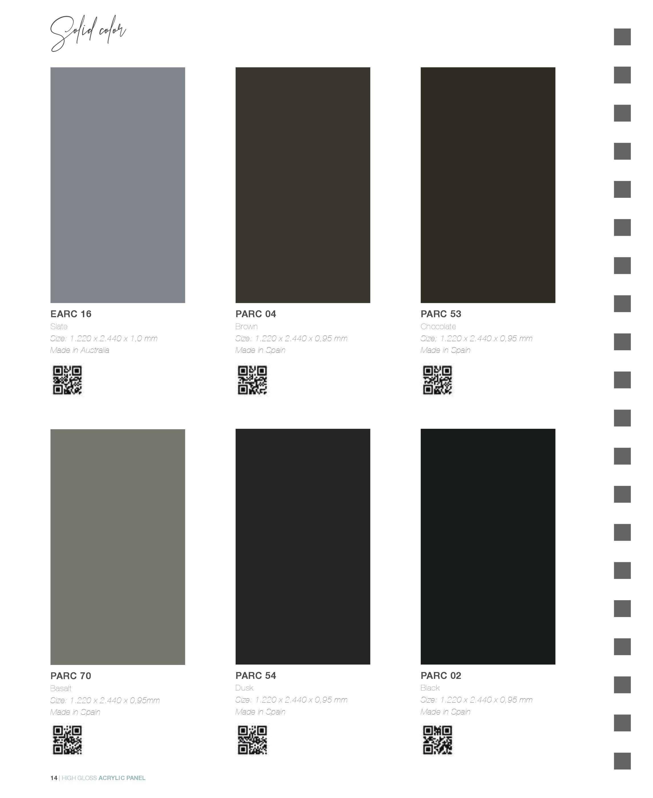 Acrylic là gì? Catalogue mã màu Acrylic phủ ván MDF MFC An Cường