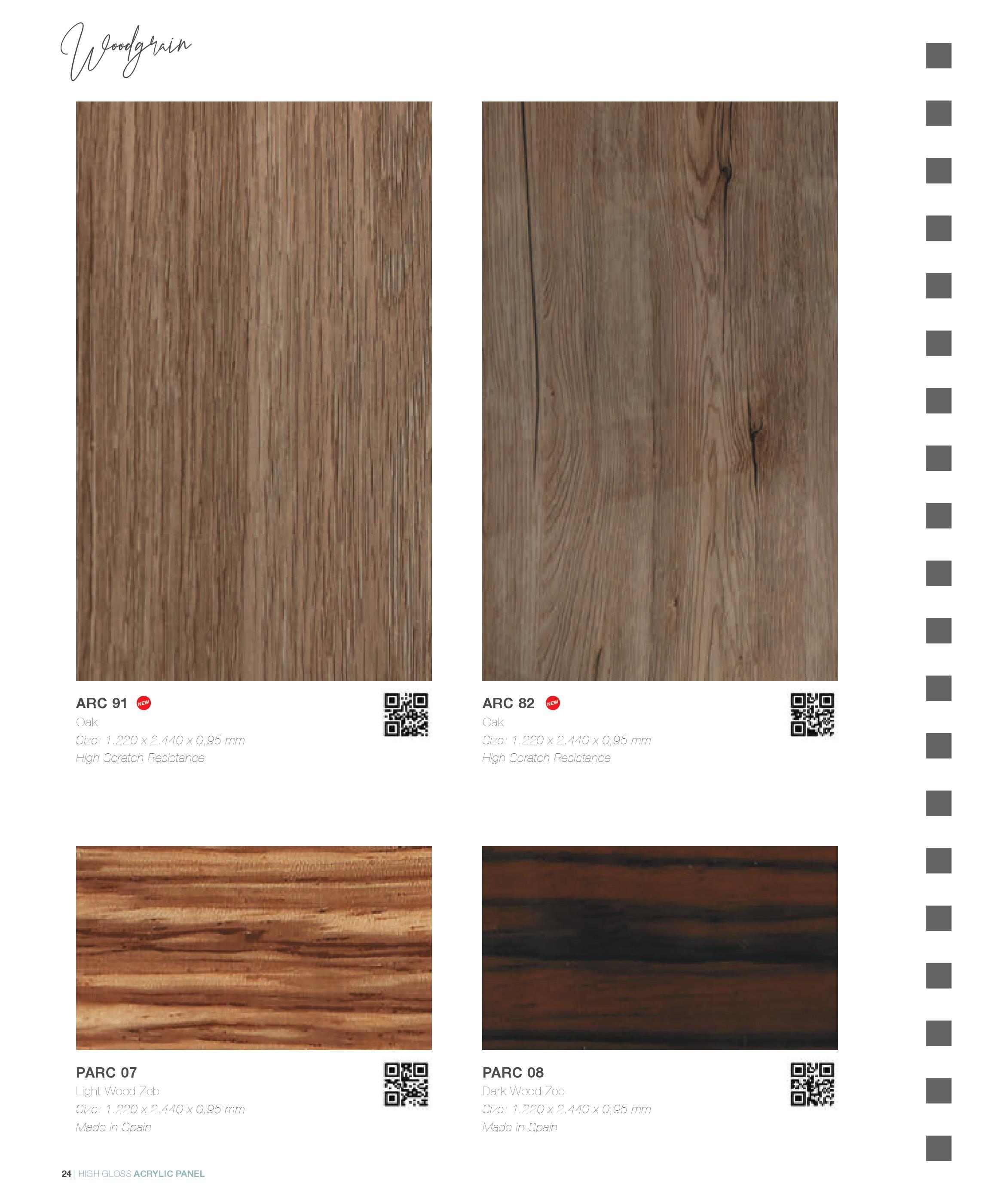 Acrylic là gì? Catalogue mã màu Acrylic phủ ván MDF MFC An Cường