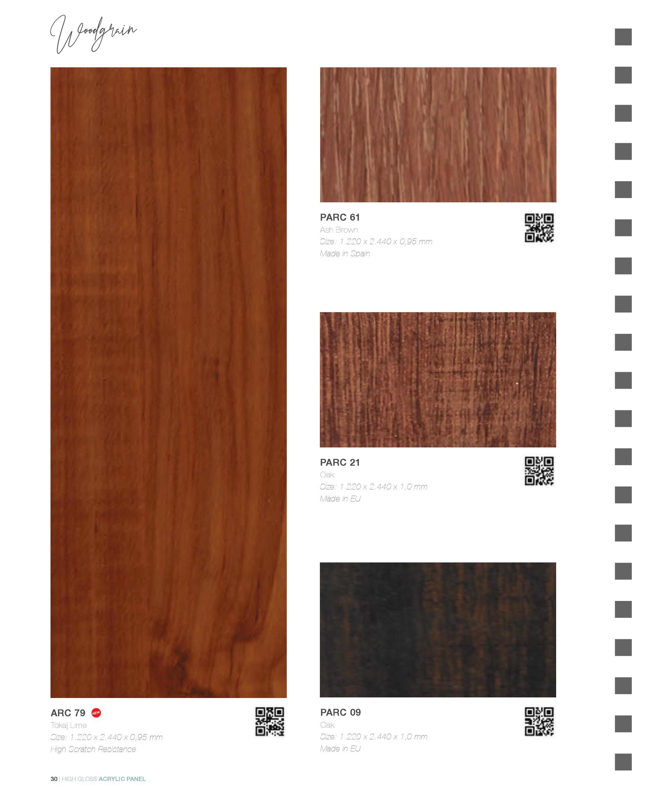 Acrylic là gì? Catalogue mã màu Acrylic phủ ván MDF MFC An Cường