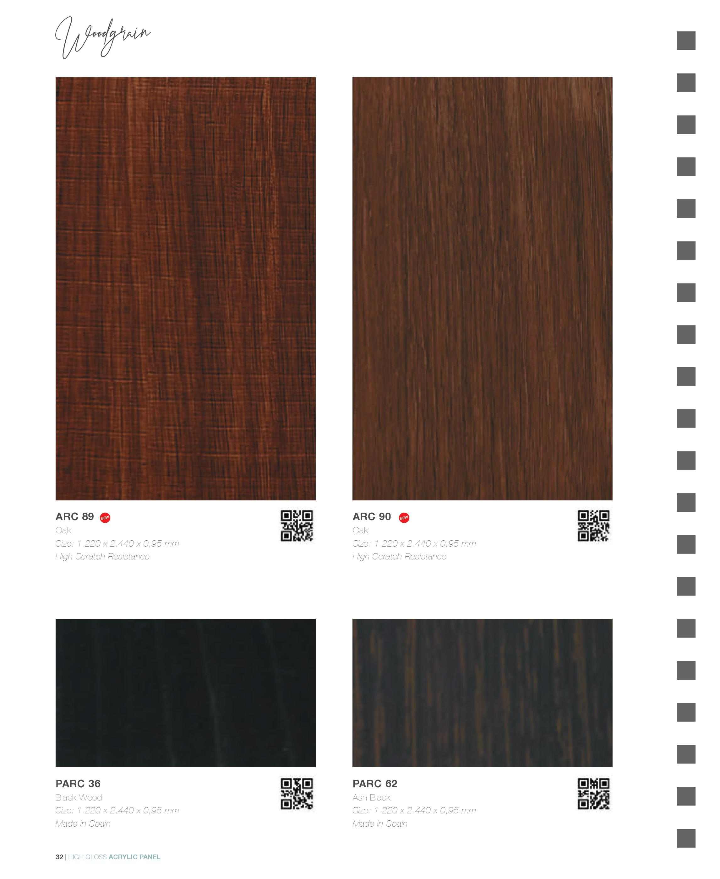 Acrylic là gì? Catalogue mã màu Acrylic phủ ván MDF MFC An Cường