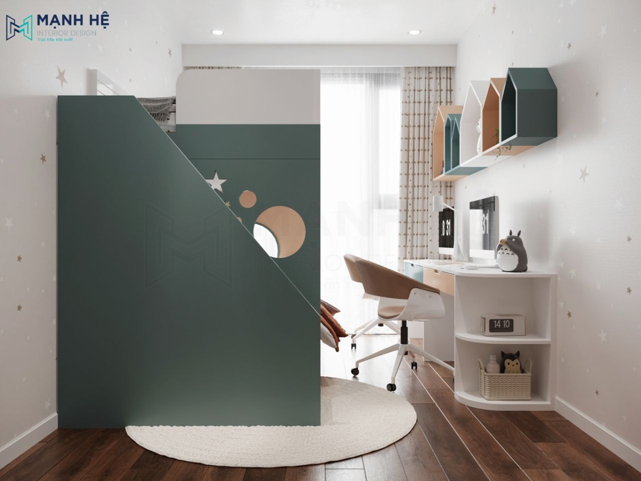 Hoàn thiện sản phẩm giường tầng đẹp