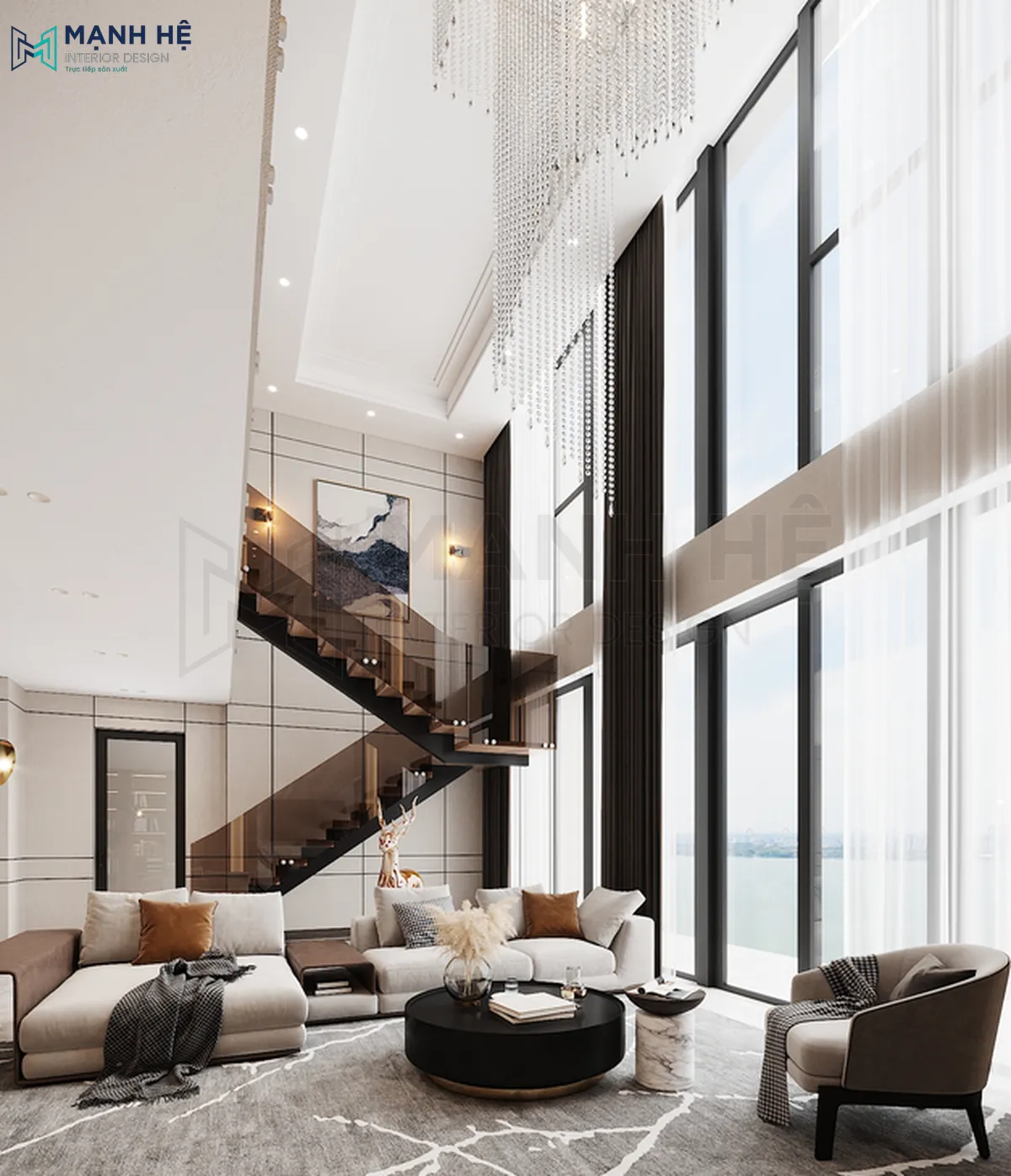 Căn hộ duplex nhận được nhiều sự quan tâm của nhiều gia chủ bởi không gian rộng rãi, sang trọng