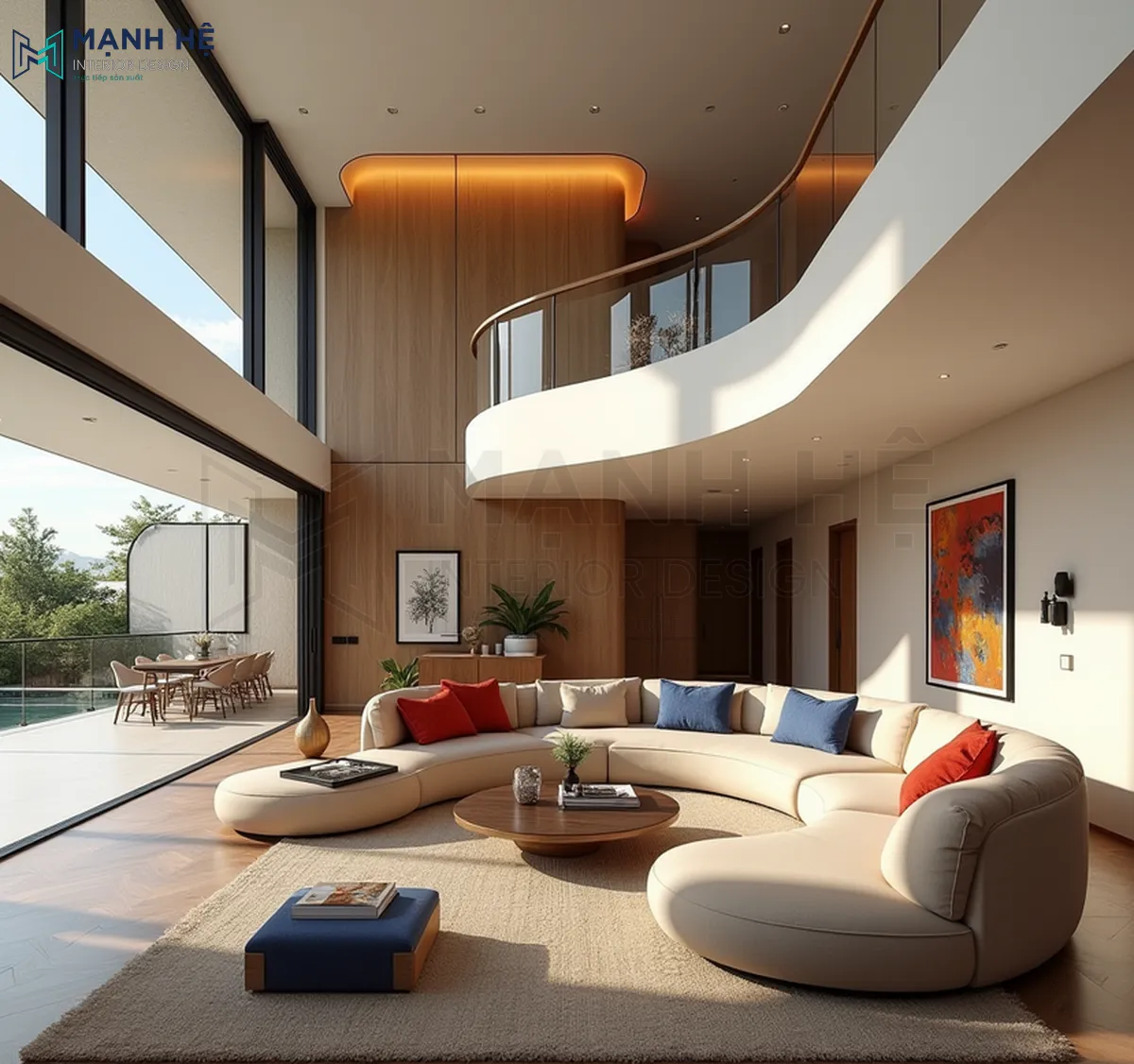Phần lớn căn hộ duplex đều được thiết kế với cửa kính lớn giúp tận dụng tối đa ánh sáng tự nhiên chiếu vào