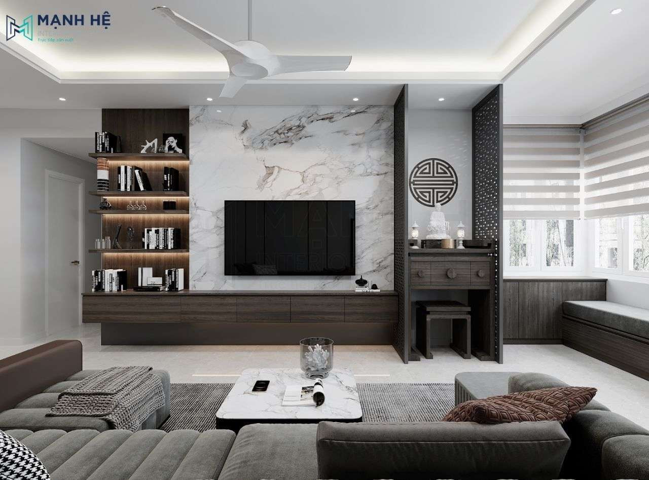 Bố trí ánh sáng trên bàn thờ phù hợp